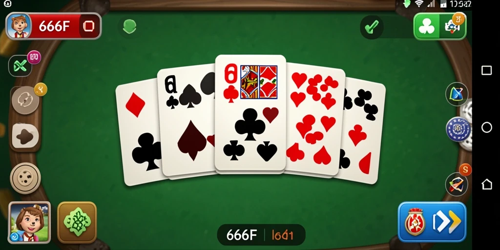 Gameplay seru Domino di aplikasi 666F dengan antarmuka yang menarik.