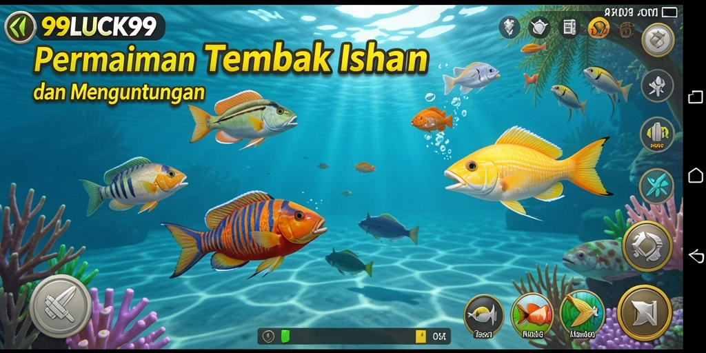 Gameplay menembak ikan seru di 99LUCK99.