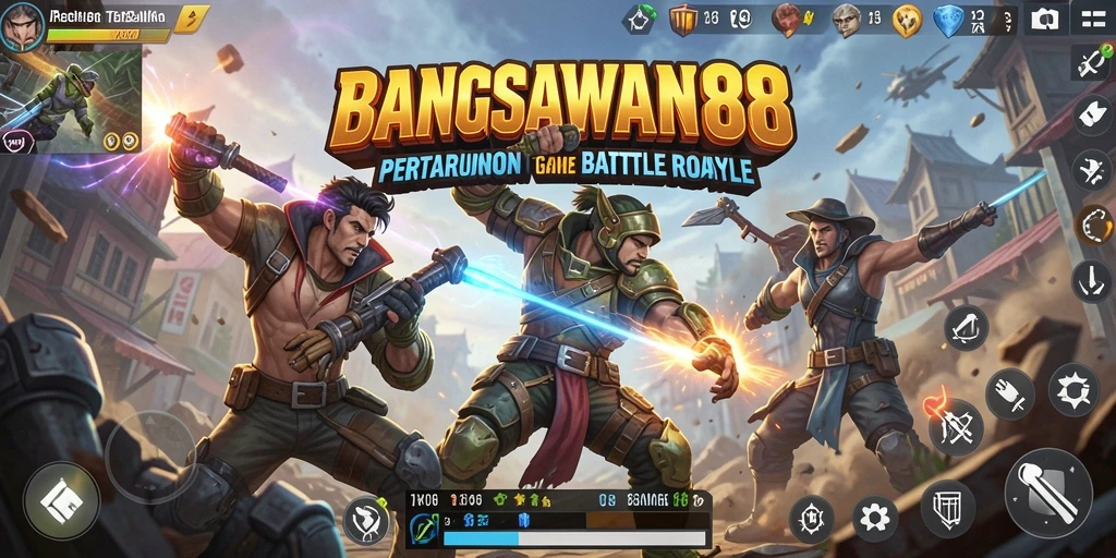 Screenshot menampilkan pertempuran epik dalam BANGSAWAN88 dengan grafis menawan.