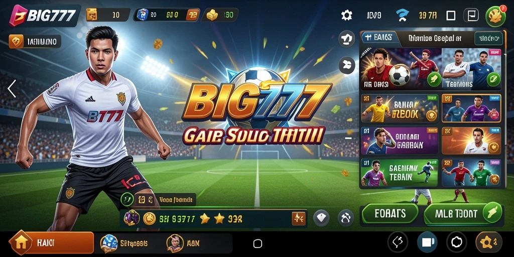 Tampilan menarik dari antarmuka utama BIG777 saat bermain Sportsbook.