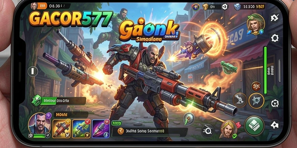 Tampilan gameplay GACOR577 yang penuh warna dan interaktif.
