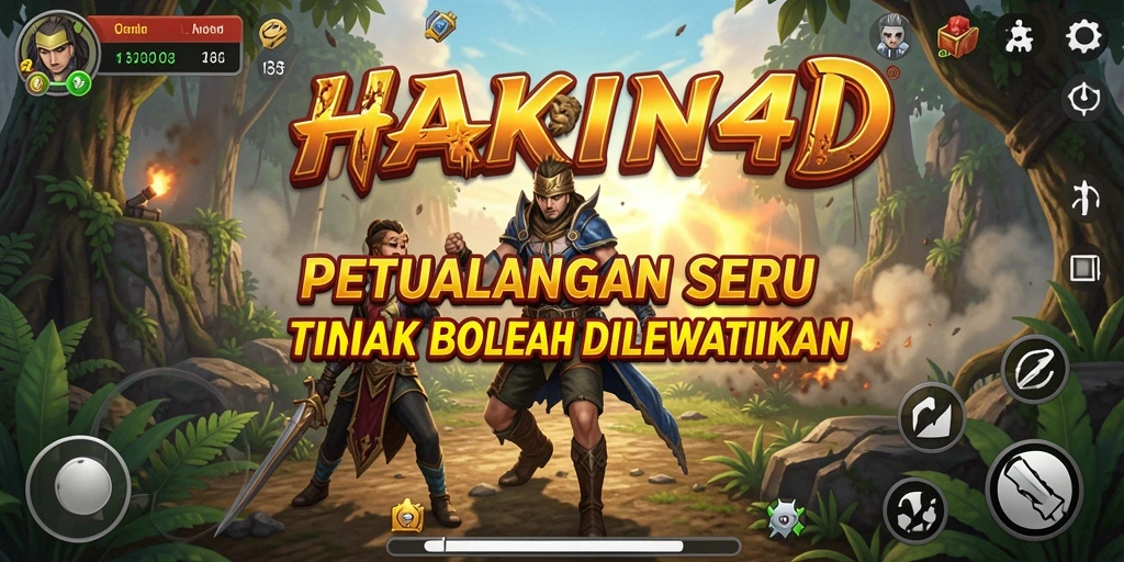 Tampilan menarik permainan petualangan HAKIN4D dengan berbagai karakter.