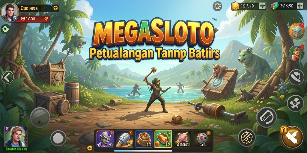 Gameplay mendebarkan dalam dunia terbuka MEGASLOTO.