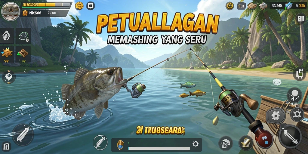 Menampilkan gameplay memancing yang seru dan grafis yang menakjubkan.