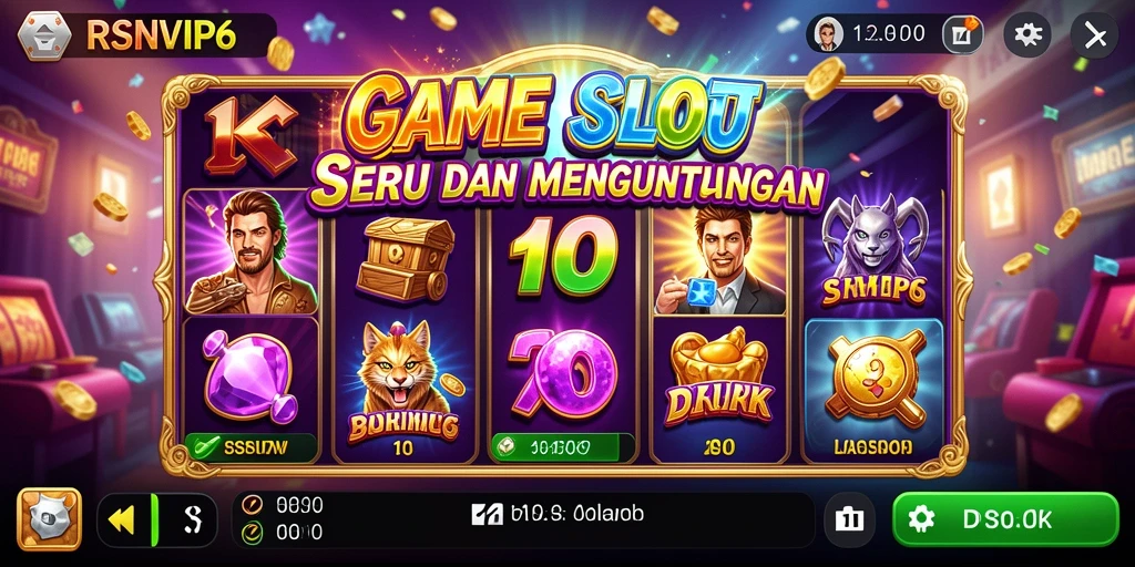 Screenshot gameplay Slot RSNVIP6 yang menarik dan penuh aksi.