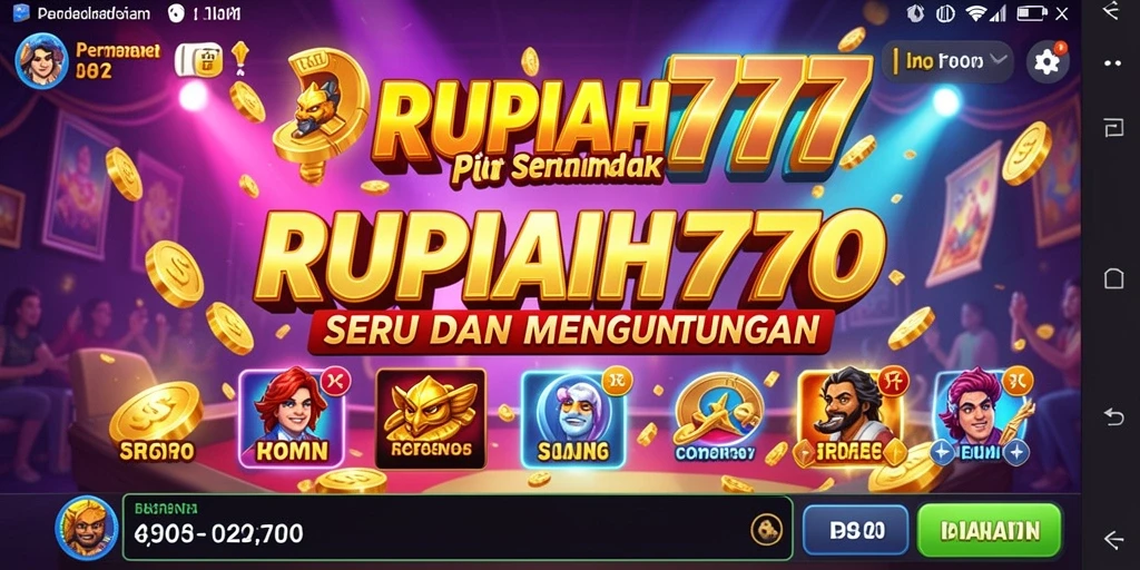 Tampilan gameplay RUPIAH777 yang menarik dan menyenangkan.